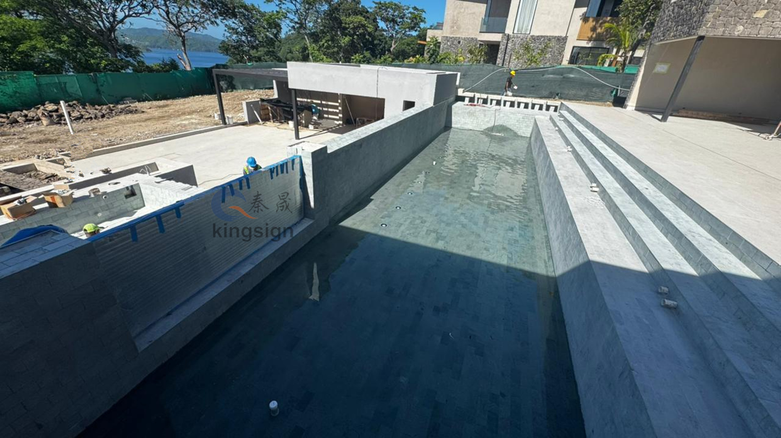 Kingsign 80mm Ketebalan Lembar Akrilik untuk Jendela Pool