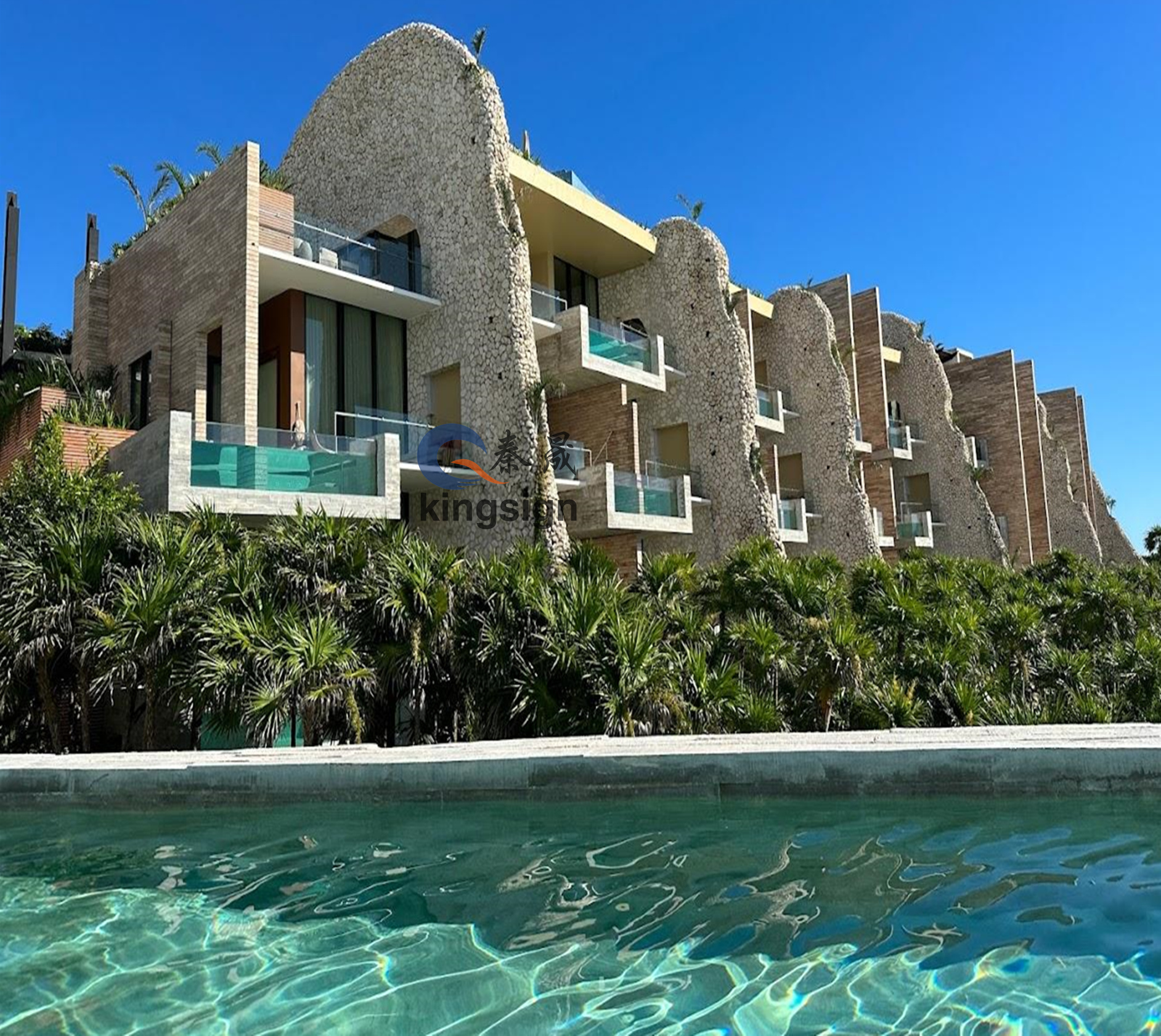 Jendela & Panel Pemandangan Kolam Akrilik Kingsign